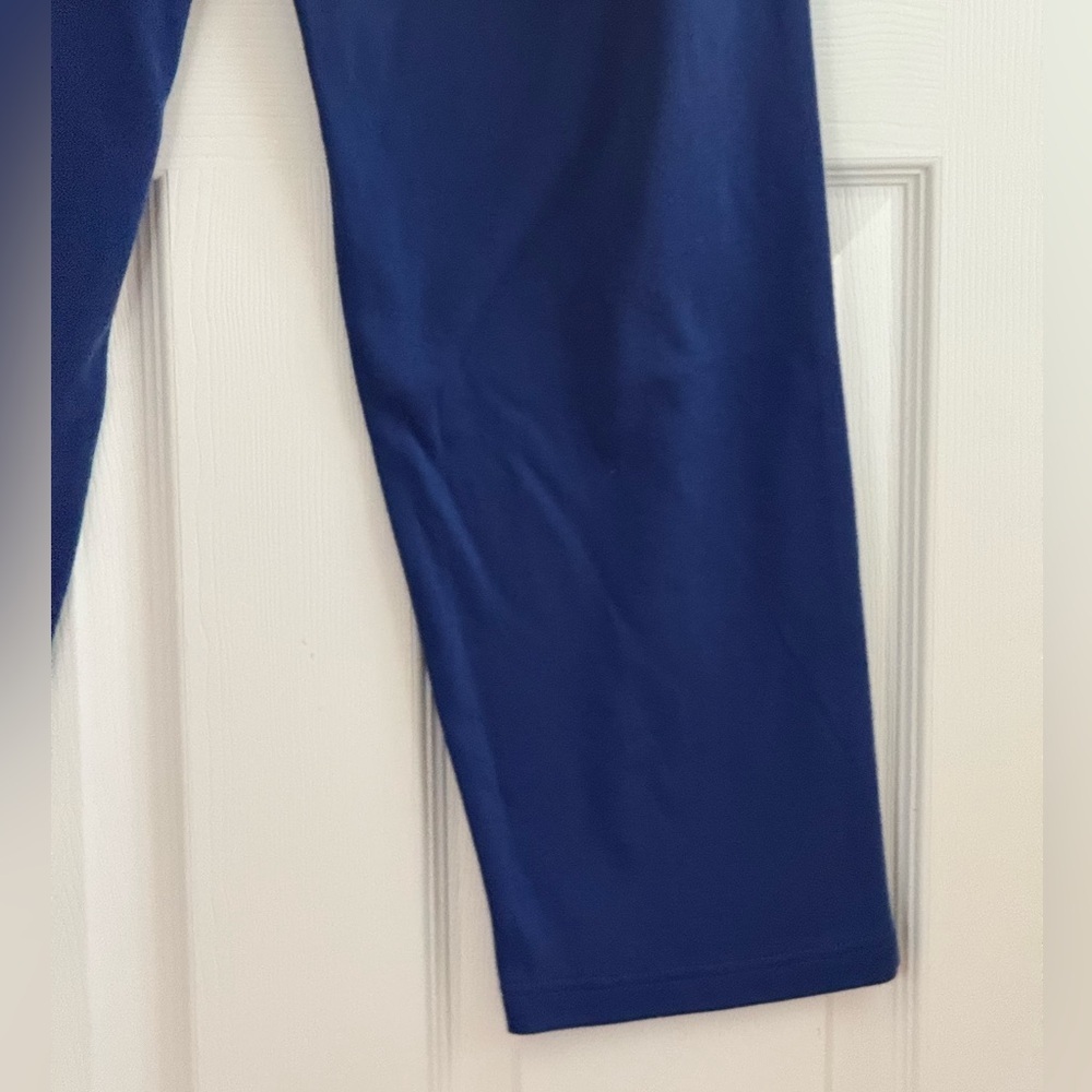 Navy Blue Knit Pants size L Tall - Picture 8 of 11